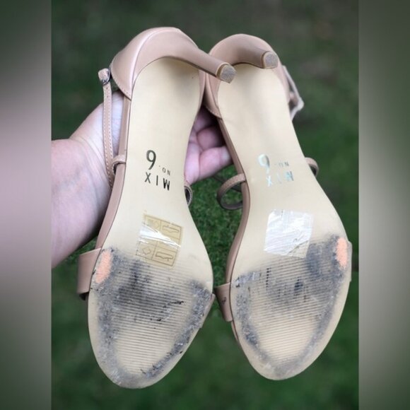 ✨HP✨ SUPER SEXY STRAPPY NUDE SANDALS Women’s Size 9.5 - Picture 6 of 9